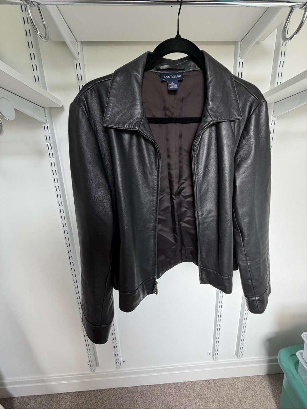 Ann Taylor Black Leather Jacket